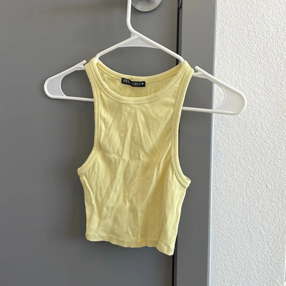 Zara yellow tank top - Picture 1 of 1